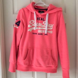 Superdry hoodie sweatshirt - pink